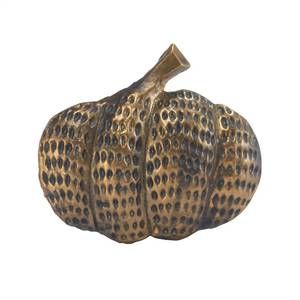 NEW BODRUM LINENS pumpkin napkin rings set of 4 in bronze